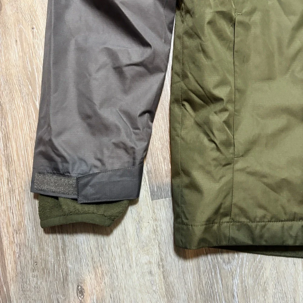 Eddie Bauer Kids Hooded Colorblock Jacket Grey Green Size‎ M 10-12 Windbreaker